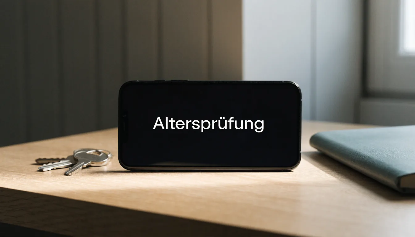 Ein Fussballtor ohne Netz steht auf einer Wiese am Waldrand, die Abenddämmerung färbt den Himmel orange.